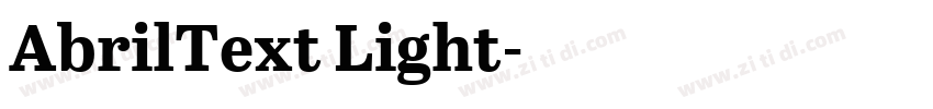 AbrilText Light字体转换 AbrilText Light字体转换